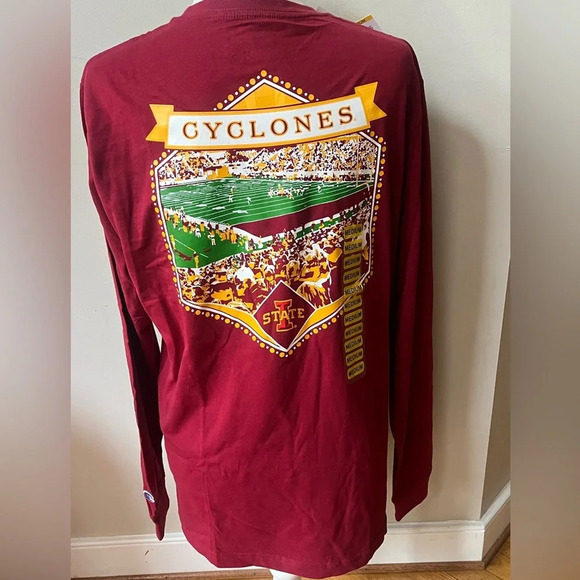 Champion Iowa State Long Sleeve Graphic T Shirt Womens Medium‎ Cotton NWT - Picture 2 of 12